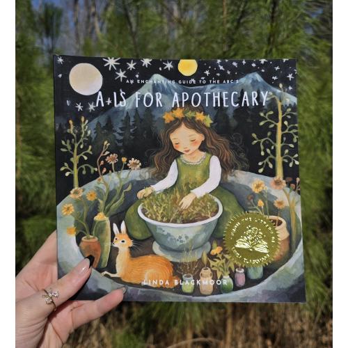 A is For Apothecary | Children&#39;s ABC Picture Book Witchy Magical Mushroom Enchanting Green Whimsical Magic