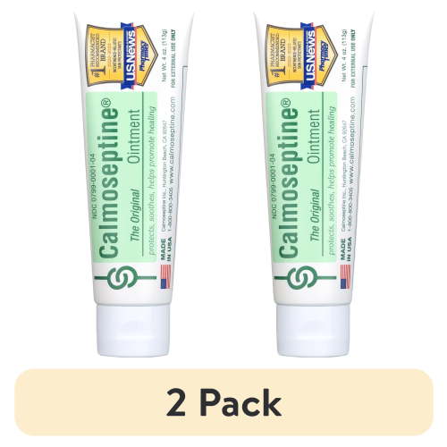 (2 pack) Calmoseptine Scented Skin Protectant Ointment 4 oz. Tube 00799000104