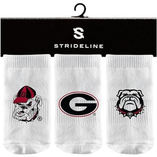 Strideline NCAA Infant Baby Socks-3 Pack-White