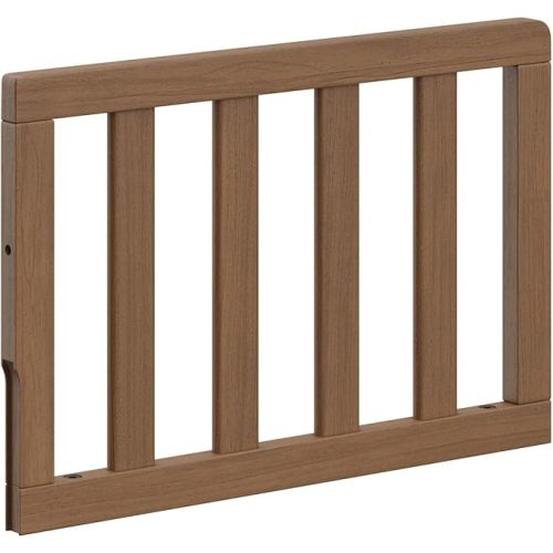 Graco Storkcraft Toddler Safety Guardrail with Slats (Hazelnut) – GREENGUARD Gold Certified, Converts Compatible Storkcraft Crib to Toddler Bed, Each Guardrail Sold Individually