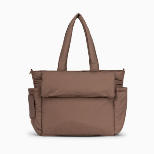 Diaper Tote Bag With Laptop Sleeve - Hazelnut