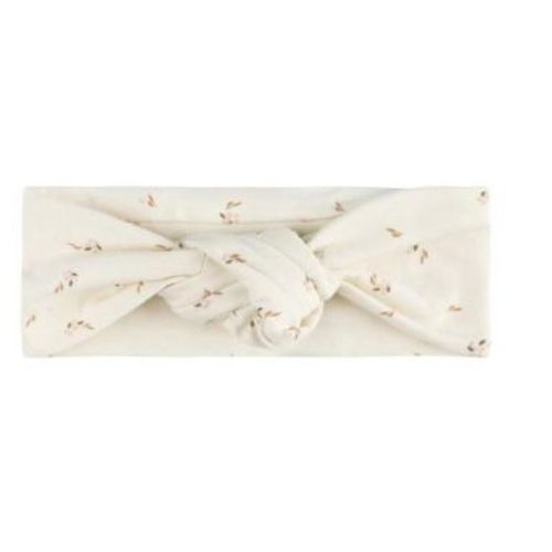 Ely's & Co. Baby Cotton Printed Floral Headband - Ivory