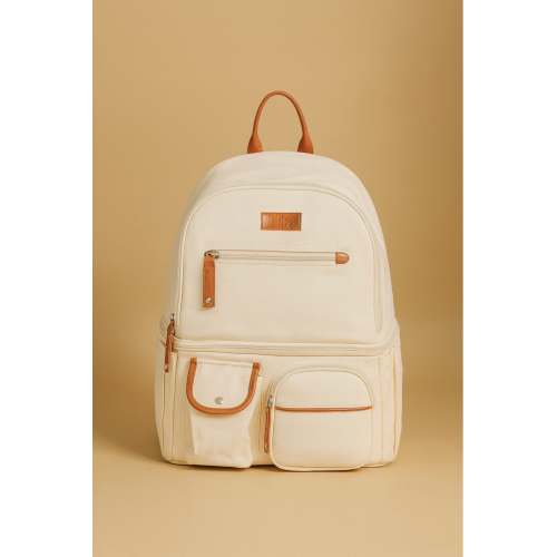 Lila Pumping & Nursing Diaper Bag in Cream