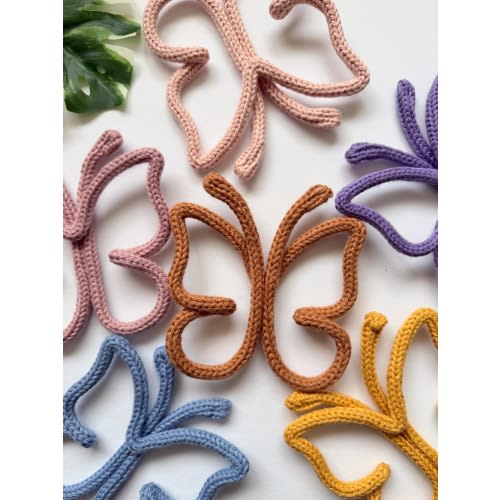 3D Knitted Wire Butterflies: Nursery Kids Room Decor