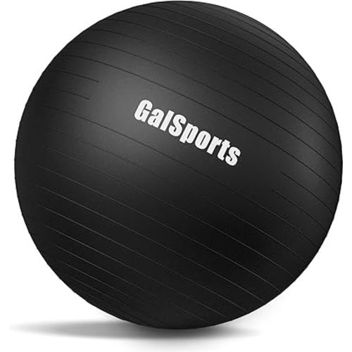 GalSports Anti-Burst Slip Resistant Stability Ball - Swiss Ball for Home Gym & Physical Therapy