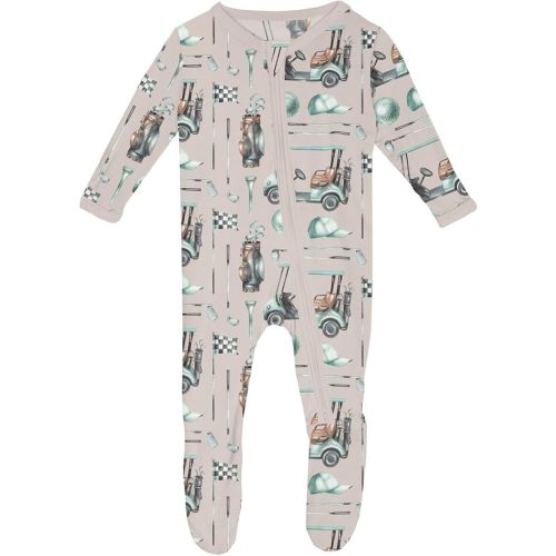 KicKee Baby & Toddler Zipper Footie – Ultra-Soft Viscose from Bamboo Pajamas with Flip Paws & Grips