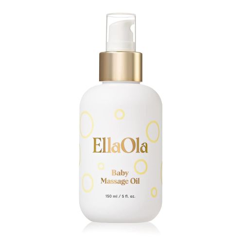 Organic Moisturizing Baby Massage Oil - Non Greasy Formula Made With Natural Jojoba, Sunflower, and Argan Oil to Hydrate Skin and Protect Against Cradle Cap | 5 fl. oz.