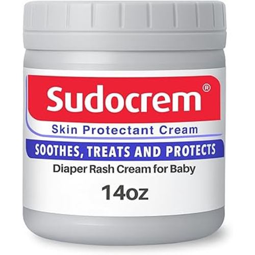 Sudocrem Diaper Rash Cream for Baby's Skin, Triple Action Diaper Rash Paste that Soothes, Treats and Protects, 15.29% Zinc Oxide Cream - 14oz (400g)