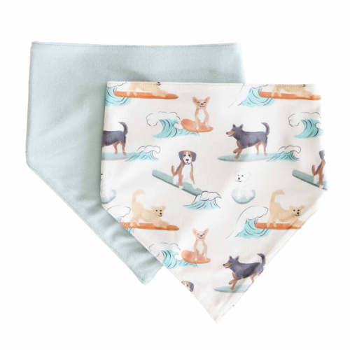 Paddle Pups 2pc Bandana Bibs
