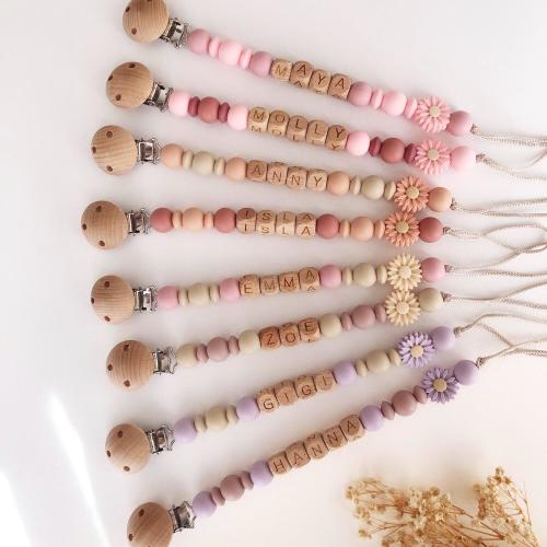 Personalized Pacifier Clip,Custom Newborn Soother Holder|last minute Baby shower Gift|Gender Neutral Baby Gift|Custom Boho Binky Clip