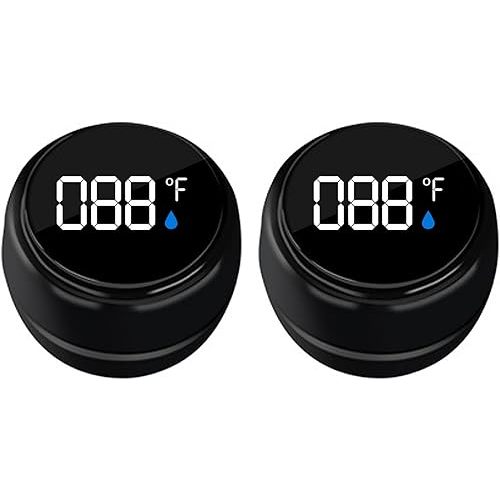 2 Pack Bath Thermometer for Bathtub, Rechargeable Waterproof Floating Water Thermometer for Ice Bath, Pool