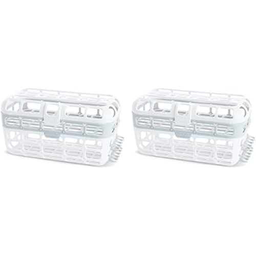Munchkin® High Capacity Dishwasher Basket, 2 Pack, Grey