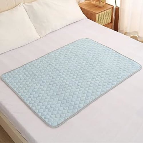 BlueSnail Washable Underpads,Waterproof,Soft, Portable and Reusable Incontinence Pads for Toddler,Adults,Elderly and Pets (31" x 40" Pack of 2)(Blue)