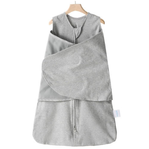 Swaddle-Blanket Baby Girl & Boy Swaddles Newborn Infant Transition 100% Cotton Wrap Blankets, 3-Way Adjustable Wearable Blanket, TOG 1.0 (Grey, 3-6 Month)