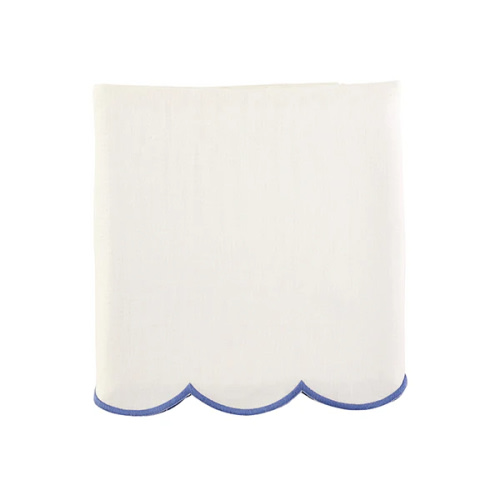 Scallop Crib Skirt in French Blue | Caitlin Wilson