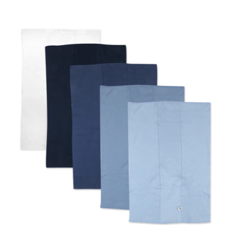 5-Pack Organic Cotton Knit Tri-fold Burp Cloths | Honest Baby Clothing