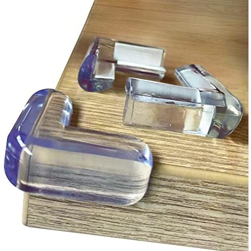 Clear Edge Bumpers (20-Pack) Corner Protectors for Baby Safety from Table Corners, Best High Resistant Furniture Corner Bumper, Child Proof Rubber Cabinet Cushion Cover, Plastic Covers
