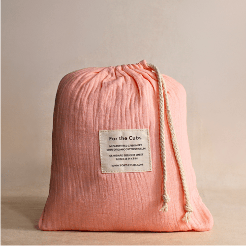 Cloud Organic Muslin Crib Sheet