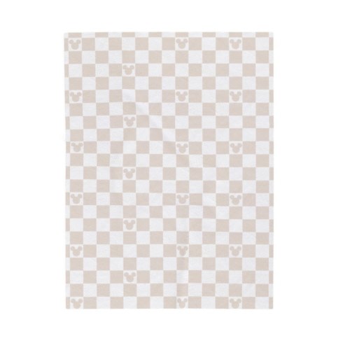 Light Neutral Mickey checkered Blanket
