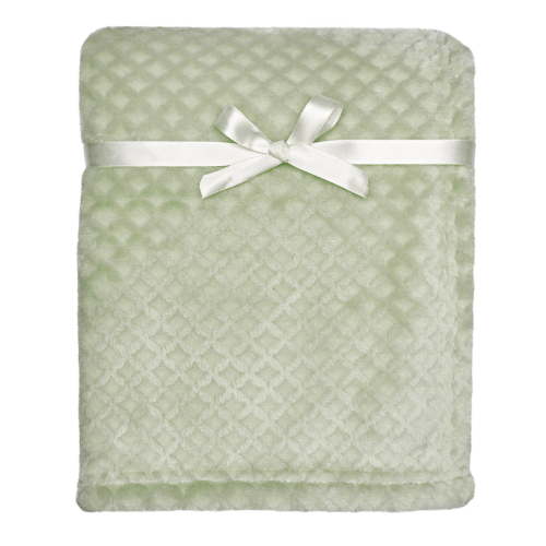 Modern Moments By Gerber Baby Boy Sage Sculpted Plush Blanket, Infant