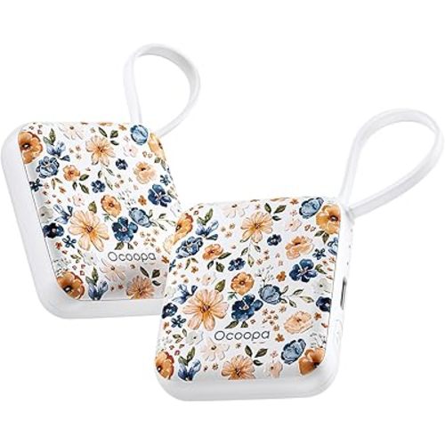 OCOOPA Hand Warmers Rechargeable, Smart Temp Control 7H*2 Long Safe Heat, Ultra Slim, Pocket-Size Design That Fits Gloves, Gifts for Women, Outdoor, Office, Commute (UT5 Nano)