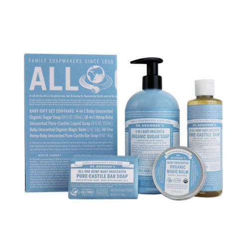 Baby Unscented Body Care Gift Set | Organic | Dr. Bronner's