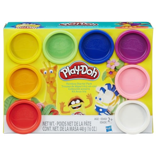 Play-Doh Rainbow 8 Colour Starter Pack Molding Material For Toddlers & Kids, Ages 2+