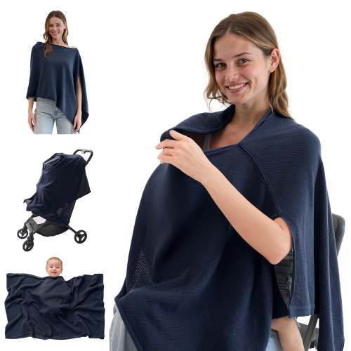 Momcozy Nursing Cover - Soft, Breathable, Privacy Poncho
