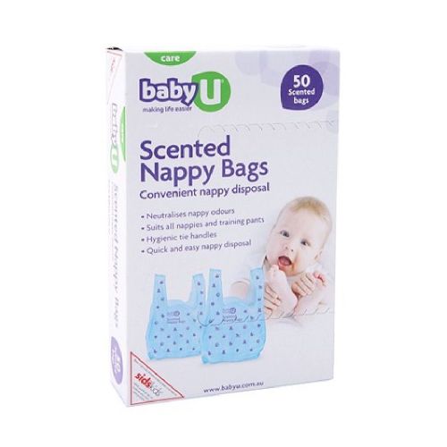 Baby U Scented Nappy Bags 50 Pack
