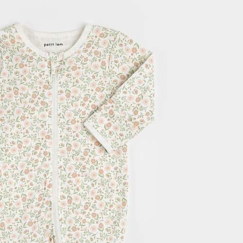 Petite Posy Print on Off-White Sleeper