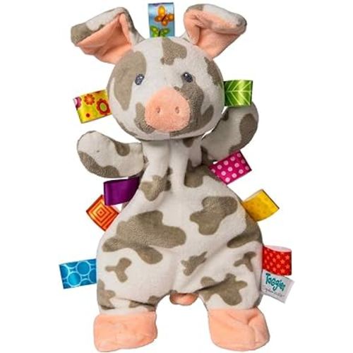 Taggies Patches Pig Lovey Soft Toy , 12 Inch (Pack of 1)