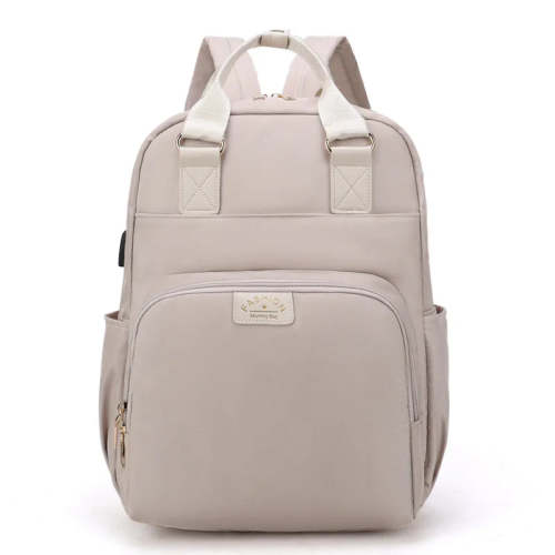 Large Capacity Diaper Backpack with Organized Compartments