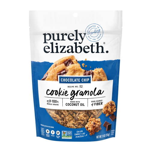 Purely Elizabeth Cookie Granola, Chocolate Chip, Gluten-Free, 9 oz Bag