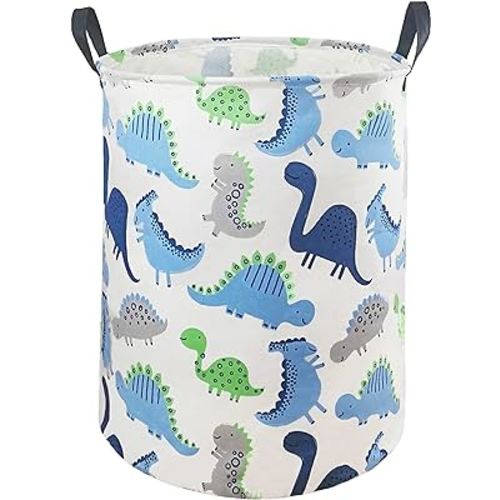 MAIZMZ Kids Hamper Storage Bins Organizer Toy Box Laundry Basket Large Canvas Collapsible Chest for Home/Dorm/Kitchen/Pet/Office/Closet/Shelf/Gift Baskets(Dinosaur)