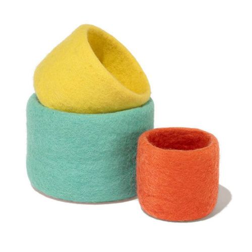 Lovevery Nesting Felt Baskets - 3pc
