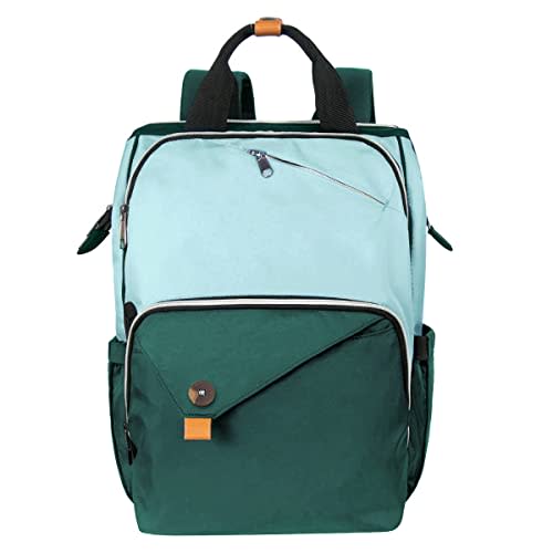 Hap Tim Baby Diaper Bag for Boys Girls, Large Backpack Diaper Bags with Double Compartments, Baby Registry Search Shower Gifts Stuff Newborn Must Haves, Green(7340-GR)
