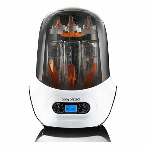 Baby Brezza Baby Bottle Sterilizer and Dryer Machine – Electric Steam Sterilization - Universal Fit - Pacifiers, Glass, Plastic, and Newborn Feeding Bottles - Sterilizer-Dryer
