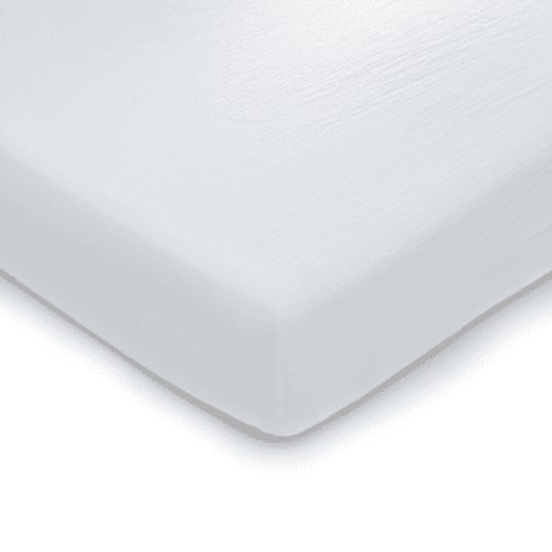 Comfy Cubs | Muslin Fitted Crib Sheet (White)