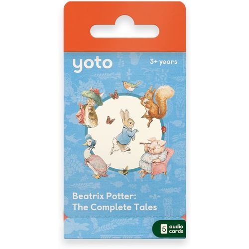 Yoto Beatrix Potter: The Complete Tales – 5 Kids Audio Cards for Use with Player & Mini All-in-1 Audio Player, Educational Screen-Free Listening with Fun Playtime Bedtime Travel Stories, Ages 3+