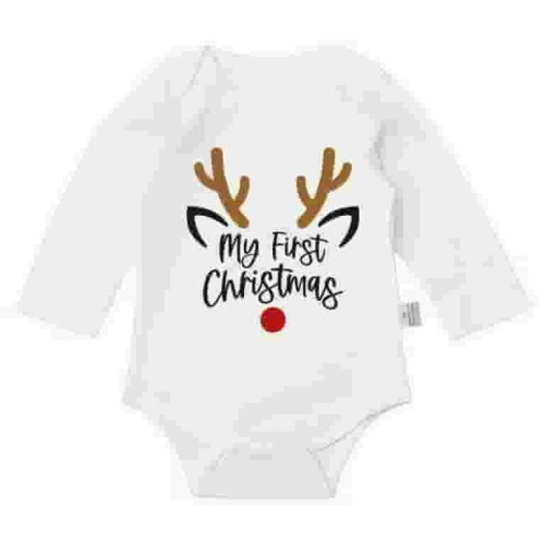 Huesdet Christmas Baby Fleece Romper One-Piece Footies Jumpsuit Bodysuit For Baby Boys Girls Winter(Red,0-3 Months)