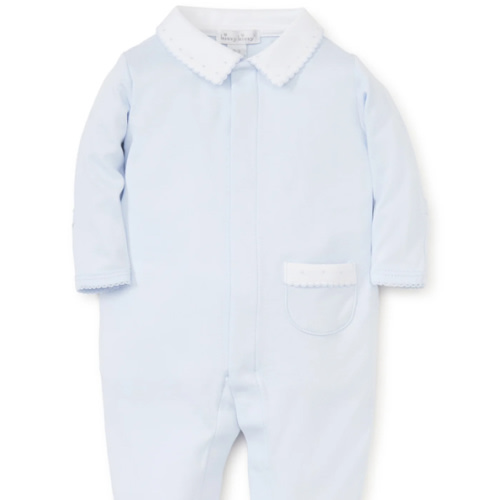Blue Kissy New Beginnings Footie w/Collar