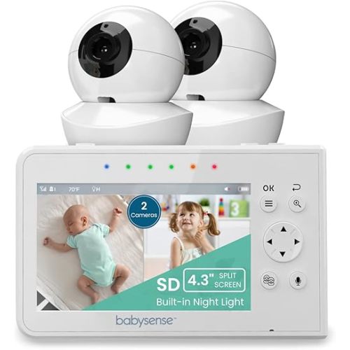 Babysense Split Screen Video Baby Monitor V43