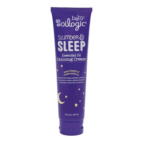 Oilogic Baby Lotion - Slumber & Sleep Calming Cream for Babies & Toddlers - Relaxing & Moisturizing with 100% Pure & Natural Essential Oil Blend - Lavender and Chamomile Oil