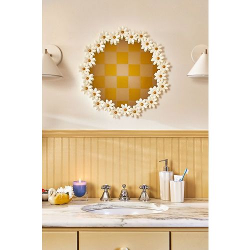Aster Daisy Round Mirror