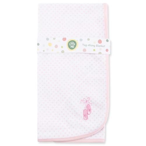 Little Me Blankets for Baby Girls' Prima Ballerina Swaddling Receiving Blanket