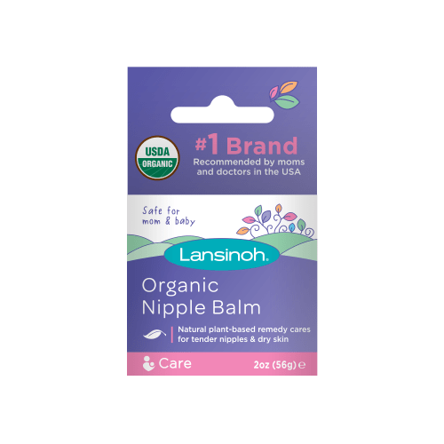 Lansinoh Organic Nipple Balm for Breastfeeding and Dry Skin, 2 Ounce Jar