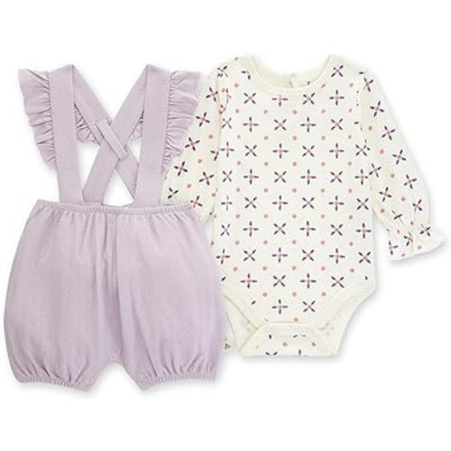  Moon and Back by Hanna Andersson Baby Girls' Organic Play Dress  with Diaper Cover, Dark Pink/Ecru, Newborn : Clothing, Shoes & Jewelry