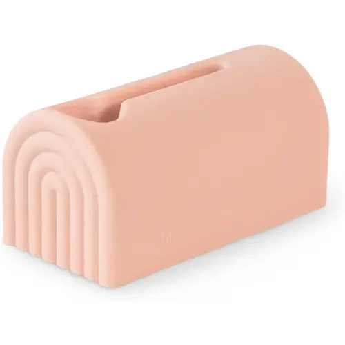 mushie Bath Spout Cover | Soft Silicone Bathtub Faucet Safety Guard for Kids | Universal Fit (Blush)