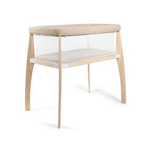 Baby Delight Heirloom Willow Wood Bassinet - Organic Oat