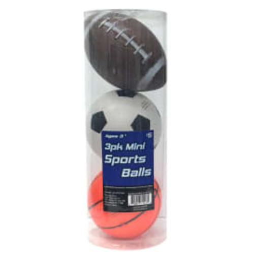 mini sports balls 3-pack - classic